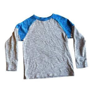 Children’s place Boys Grey and Blue long sleeve shirt